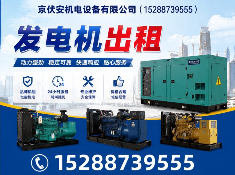 毕节发电机出租展示图