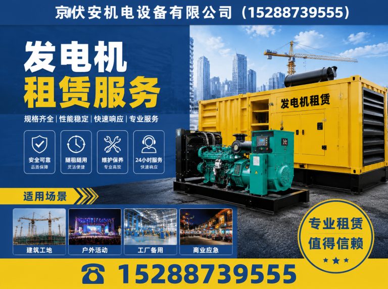毕节发电机租赁展示图